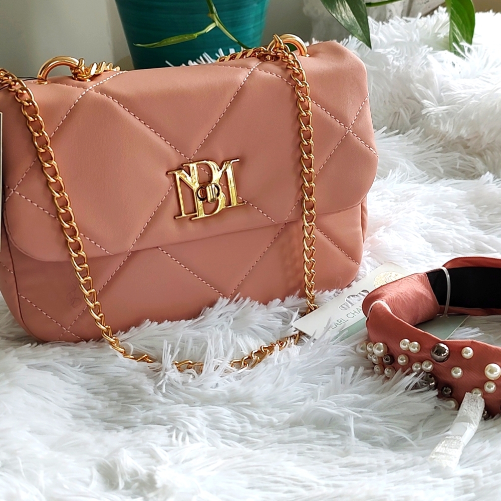 NWT Bagley Mischka Quilted Handbag